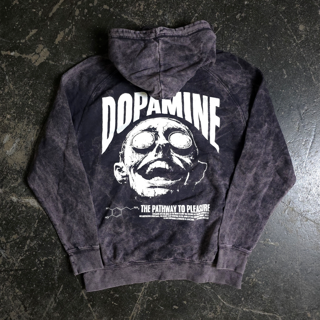 Dopamine Pullover Hoodie Vintage Black