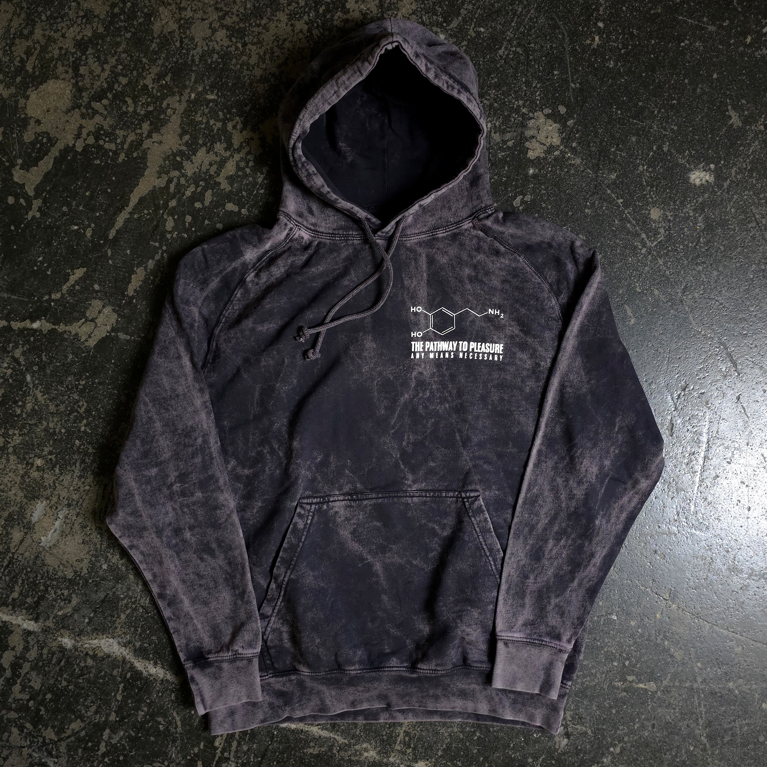 Dopamine Pullover Hoodie Vintage Black
