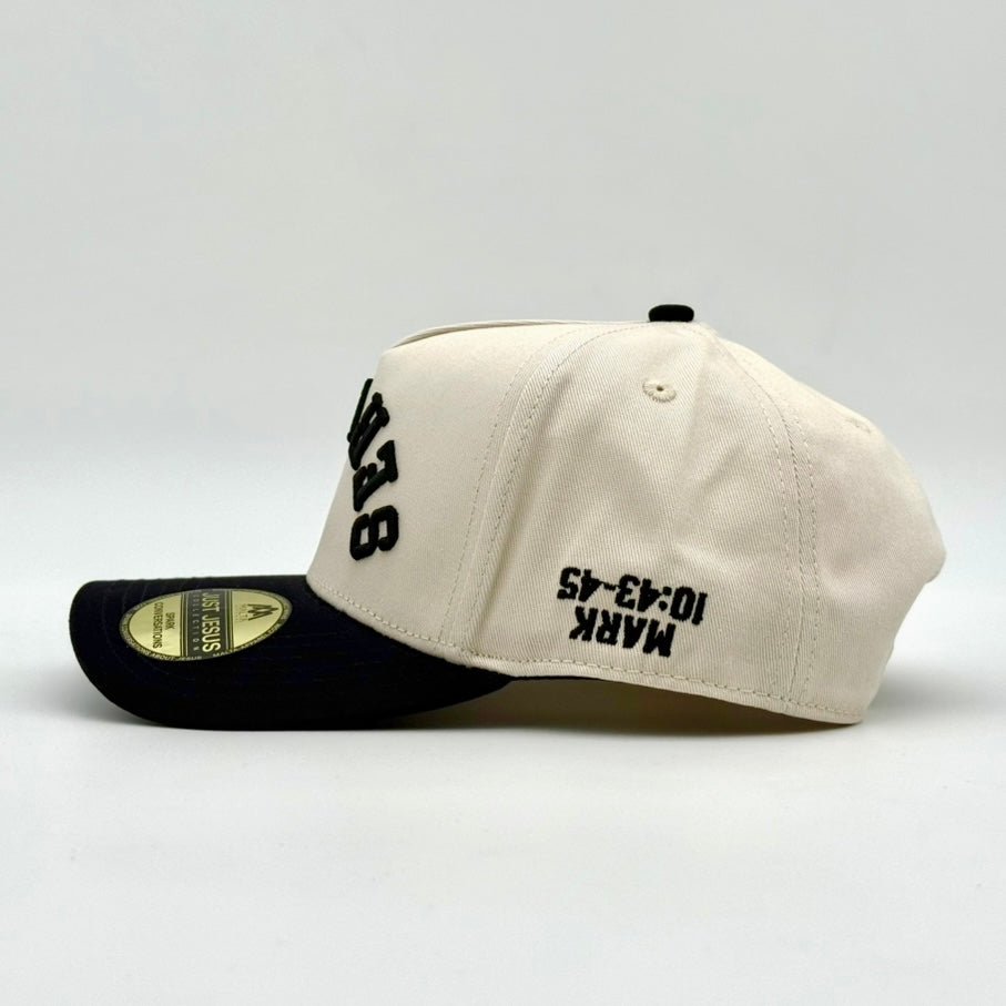 [PRE-ORDER - SHIPS APRIL 8TH] ‘SERVANT’ Premium SnapBack - Cream/Black